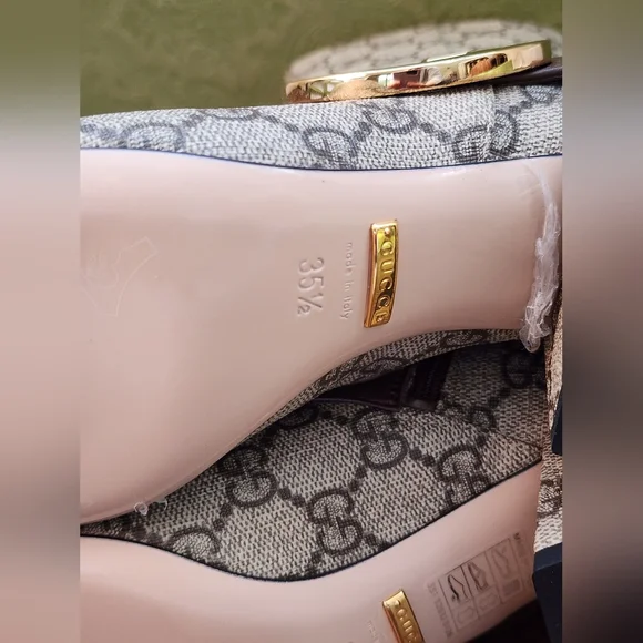 $1320 Brand New Authentic Gucci Women's BlondieBooties Canvas GG EU 35.5 US 5.5 - Picture 9 of 13